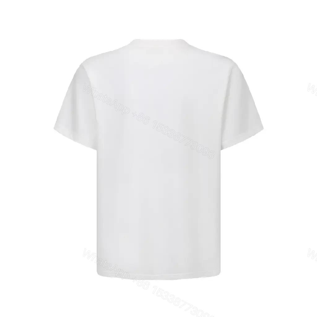 View 6 of White Cotton Graphic Tee — Bold Logo, Elevated Casual