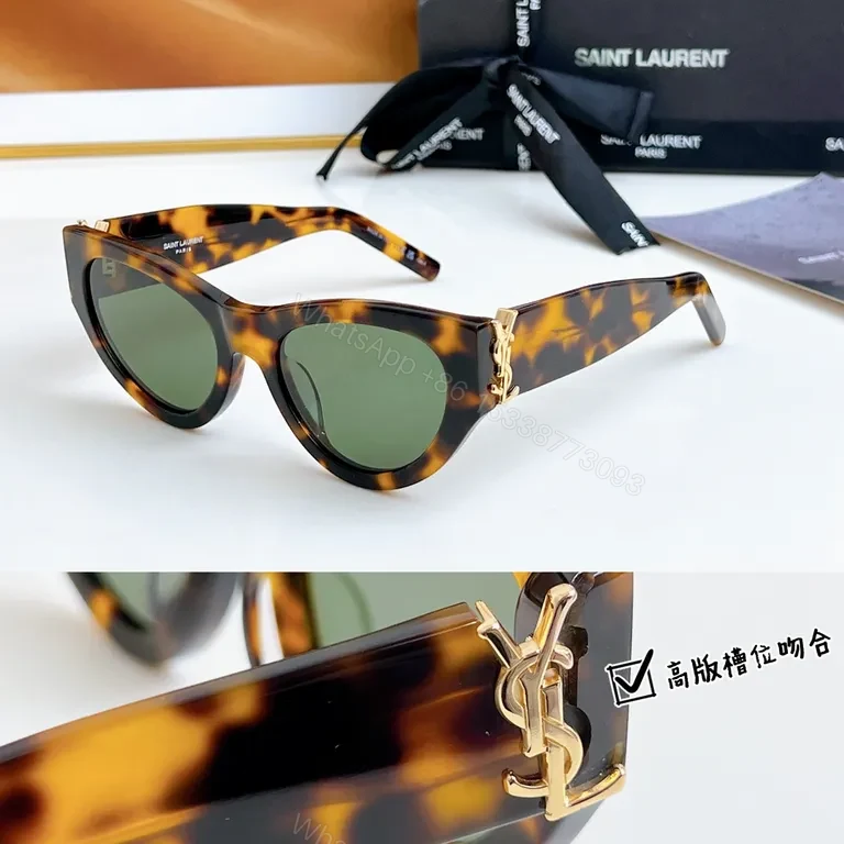 View 7 of Chic Cat-Eye Sunglasses: YSL-Inspired, UV400, Luxury Frame