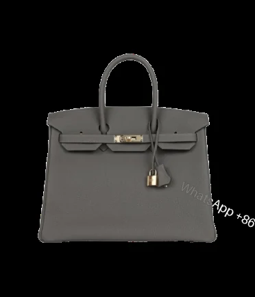 Hermès Birkin 35 Gris Meyer Togo Permabrass Hardware — view 1