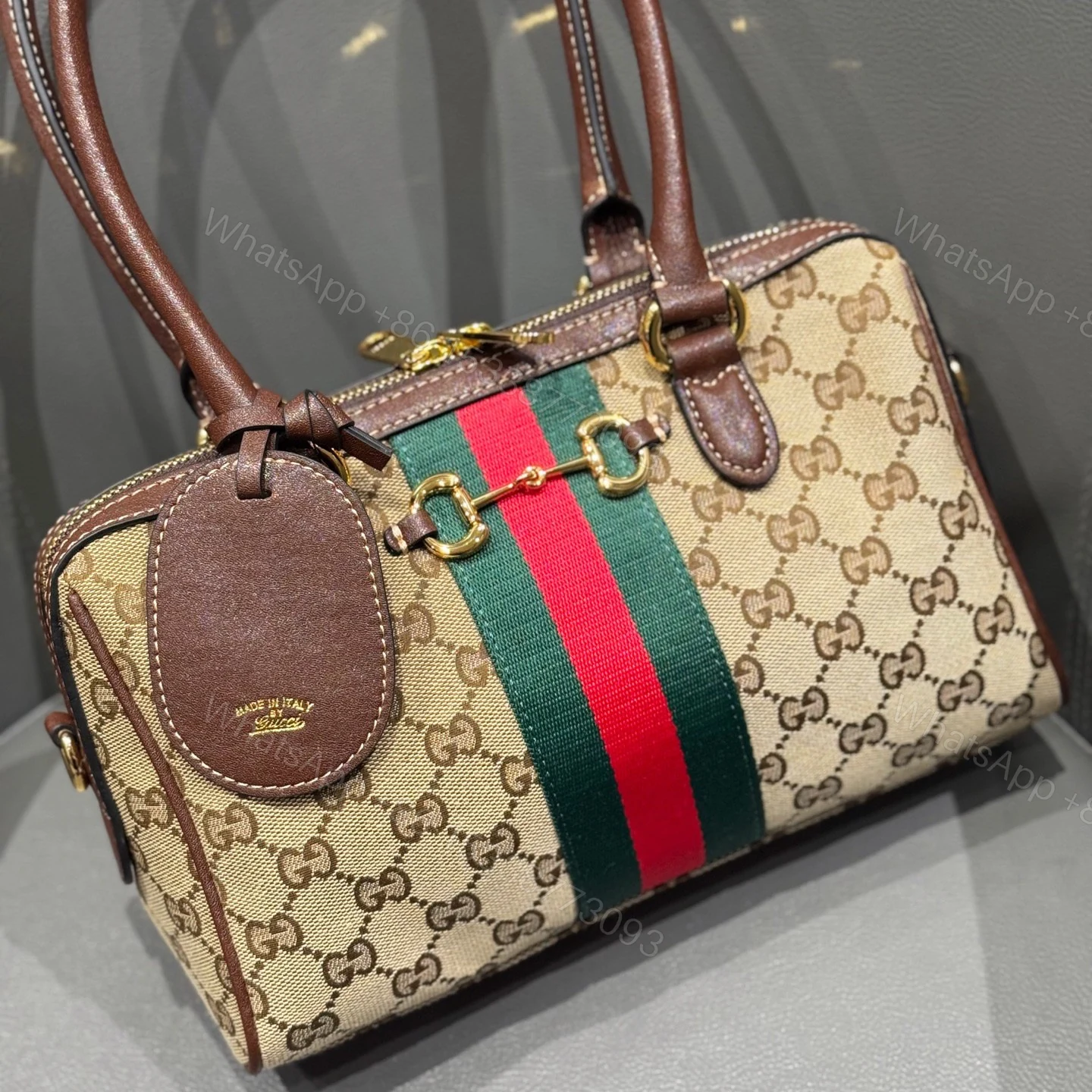View 5 of Gucci Borsetto bowling bag medium