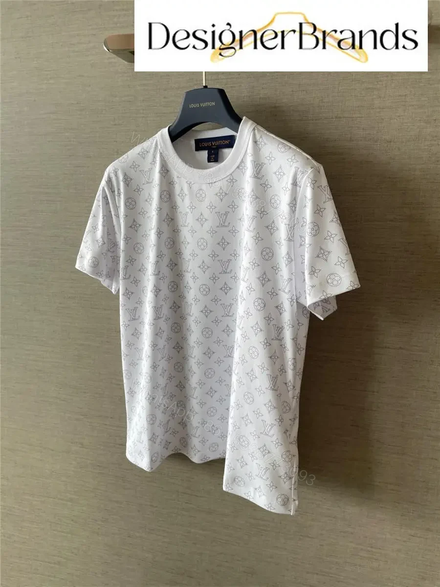 View 4 of White Monogram Trim Tee - Subtle Luxury, All-Day Comfort
