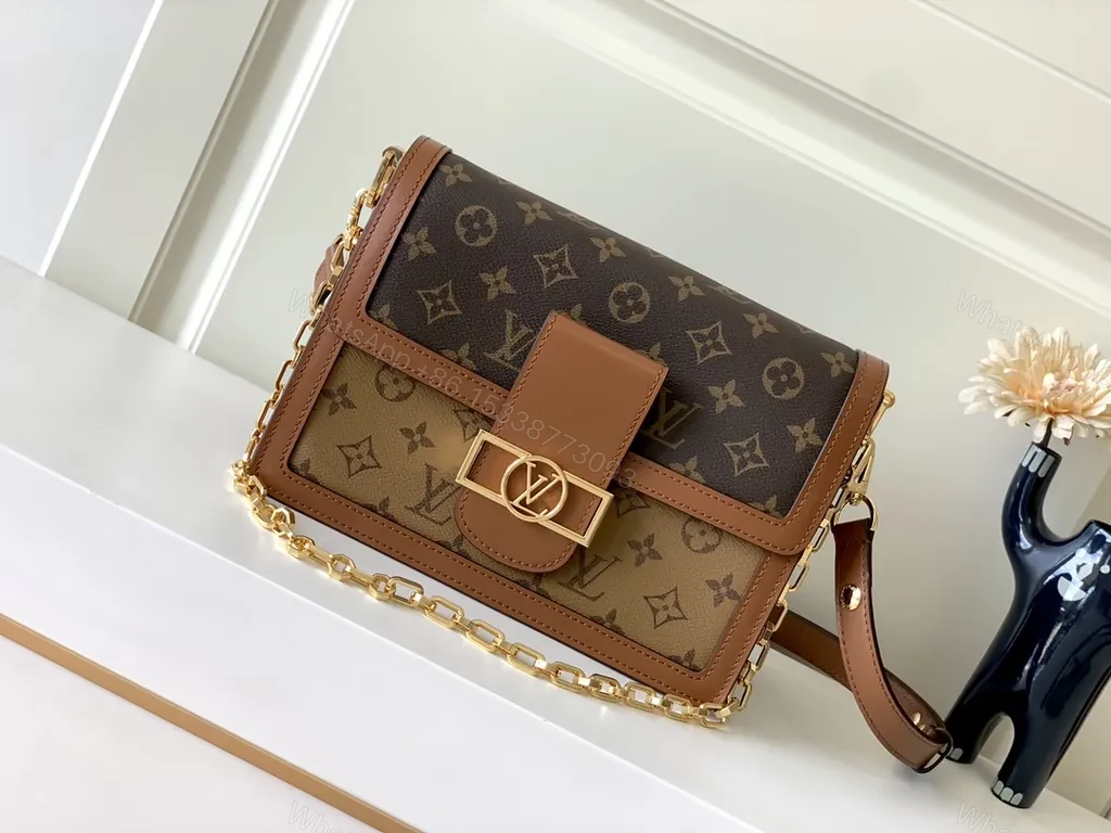 Chocolate Monogram Leather-Trim Carryall: Timeless, Versatile Luxury Bag — view 1