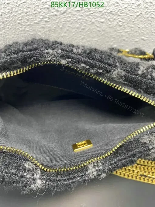 View 6 of Chanel CC Tweed Shoulder Hobo Bag Winter Style GB72547