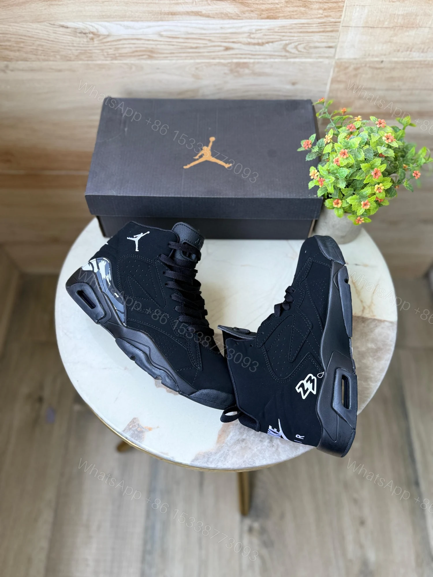 View 4 of FIRST COPY AIR JORDANS 6 JUMPMAN MVP BLACK FOR MEN