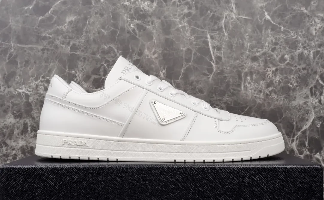 View 4 of Minimal White Leather Sneakers - Luxe Everyday Comfort