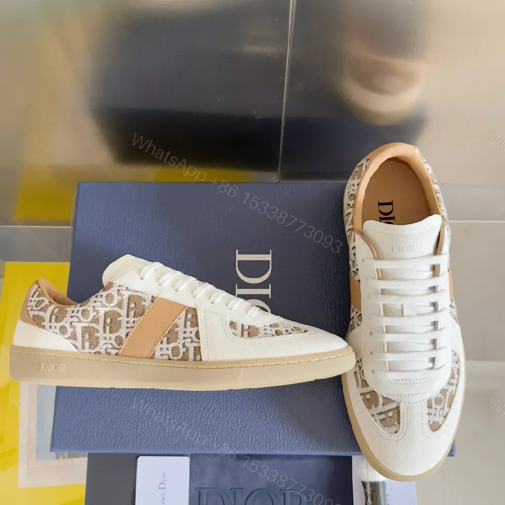 View 5 of Monogram Patterned Low-Top Trainers: Luxe Everyday Sneakers