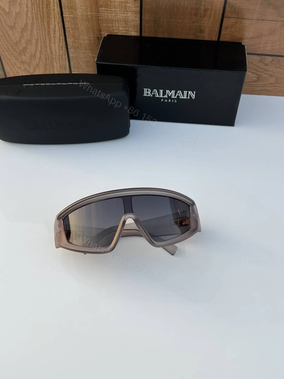 View 2 of First Copy Balmain Grey Sunglasses