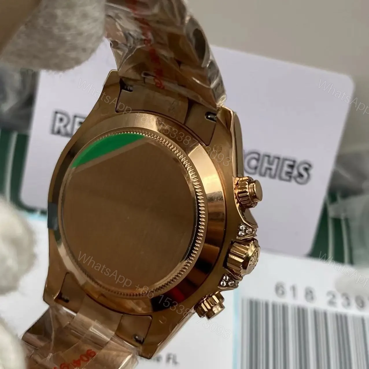 View 4 of Super Clone Rainbow Rolex Daytona – Everose