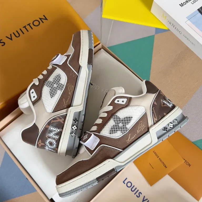View 2 of Luxury Strap Sneaker: Iconic Leather High-Top with LV Hardware