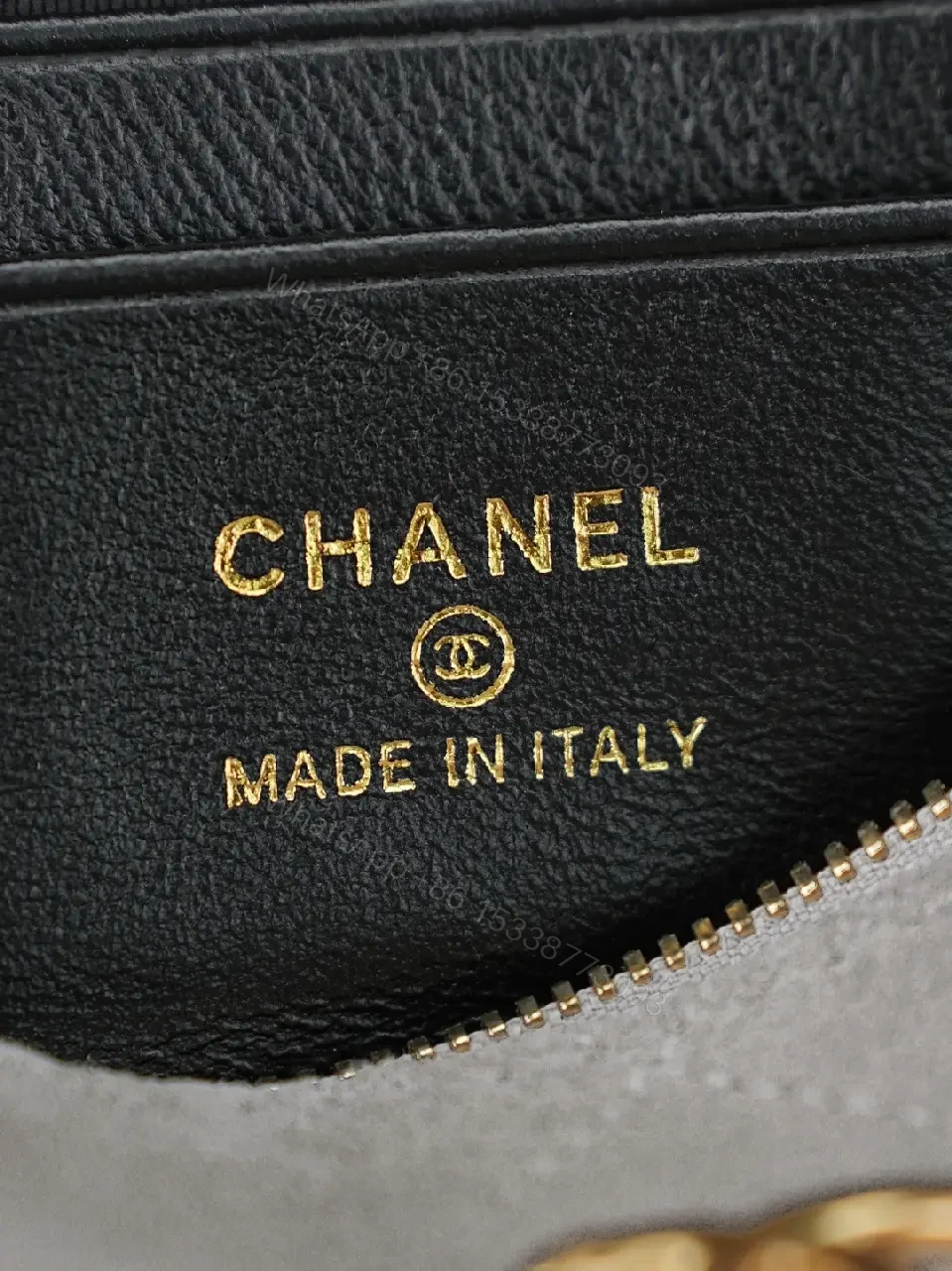 View 10 of Suede-like Gray Mini Handbag with Gold Accent