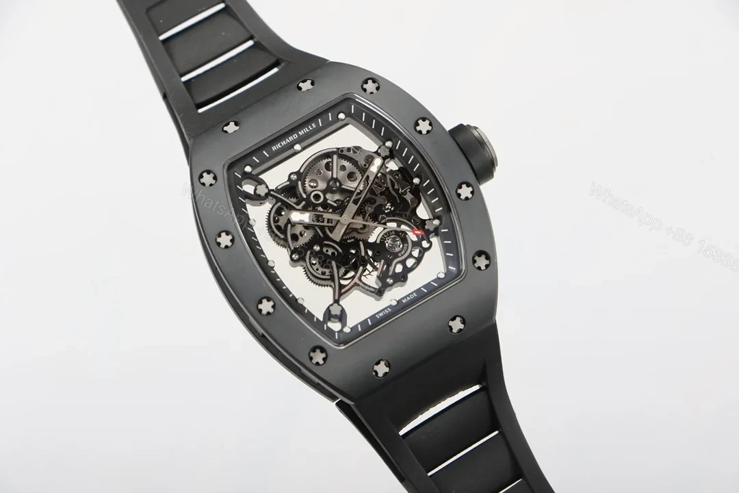 View 2 of Richard Mille RM055 White Ceramic RMUL2 White Shock Absorber Integrated Movement Edition RM055-WC-RMUL2-WHITE-2100