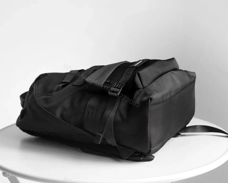 View 2 of Black Nylon Tactical Backpack â€“ Premium Street-Sleek, 22â€“28L