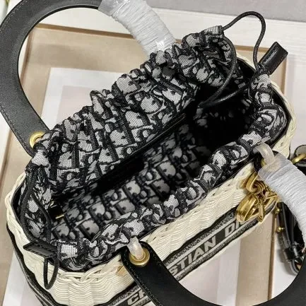 View 6 of Lady DIOR Wicker Bag