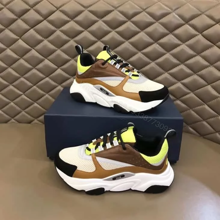 View 2 of B22 SNEAKER TECHNICAL MESH WITH AND CALFSKIN – CD104