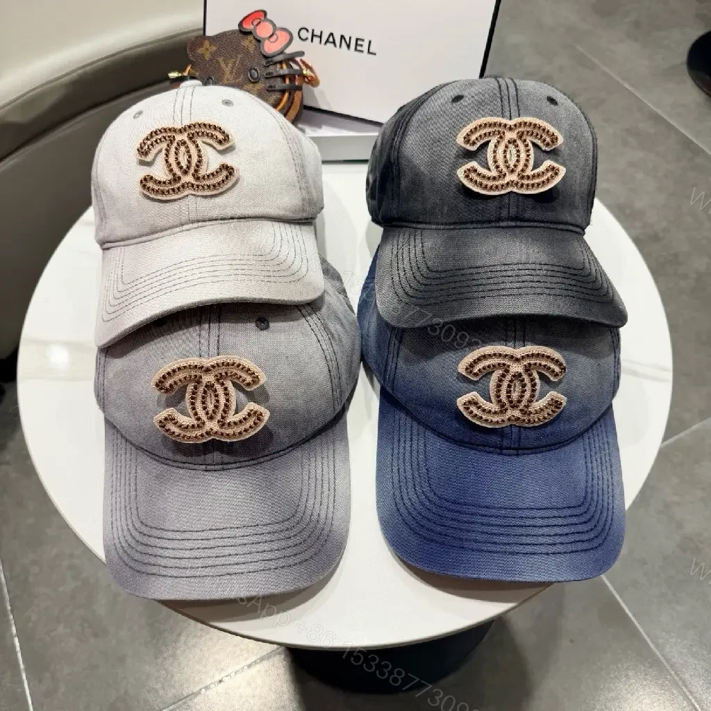 View 2 of Casual Luxe Cap: Subtle Denim, Interlock Emblem, Adjustable Strap