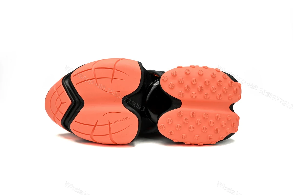 View 5 of BALMAIN Multikolor Buty sportowe Black orange YM1VJ309