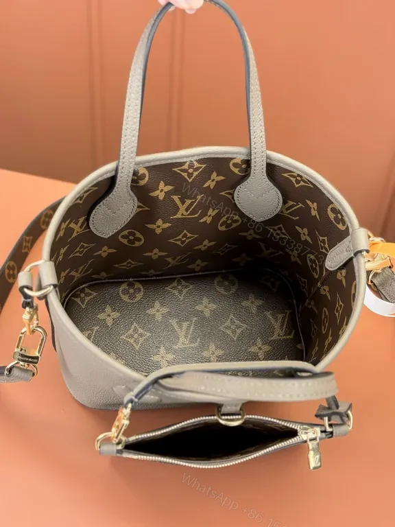View 9 of Chic Pebble Leather Tote: Structured, Crossbody Ready Bag