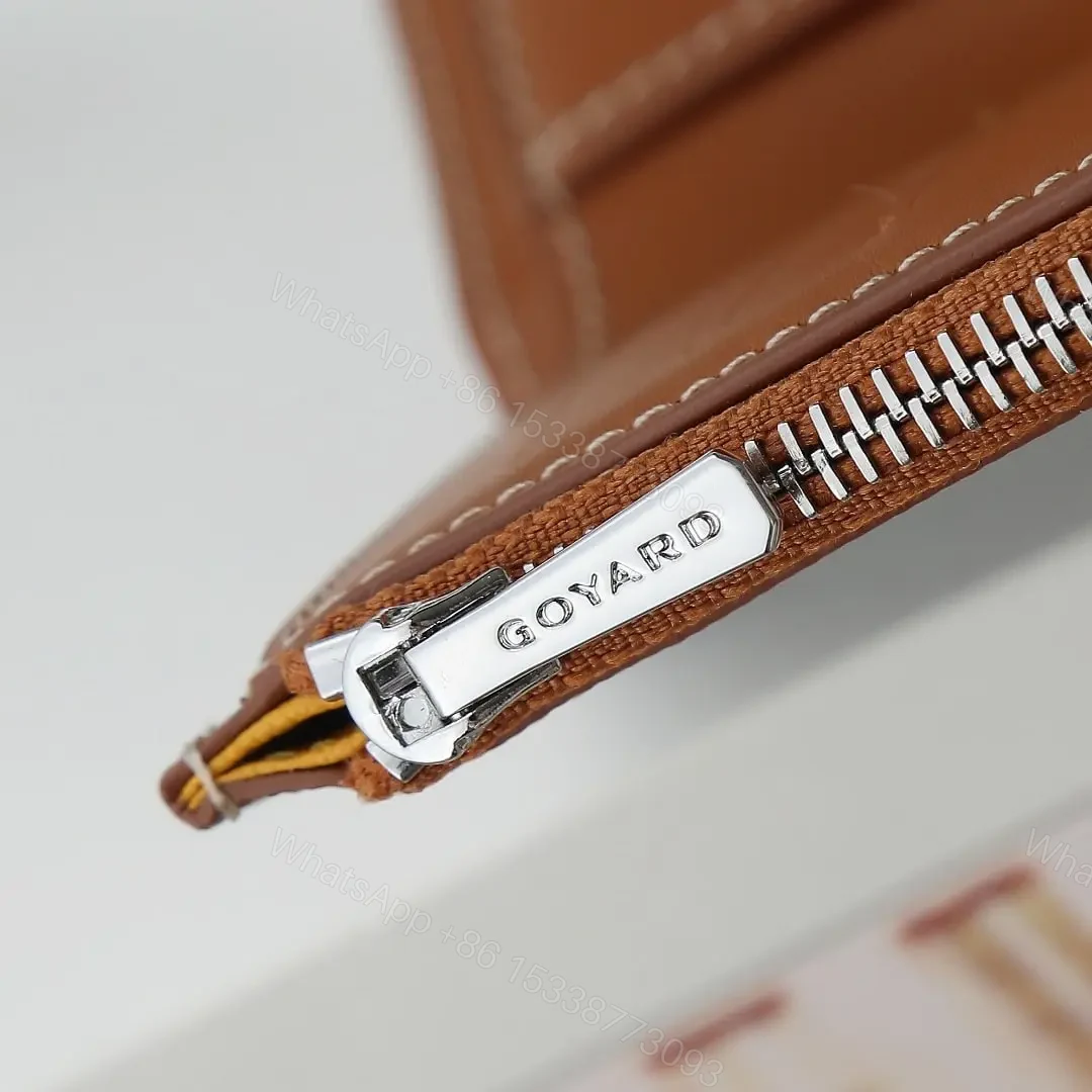 View 12 of 高仿Goyard*STGABR1拼色三折式錢夾錢包棕色免檢版