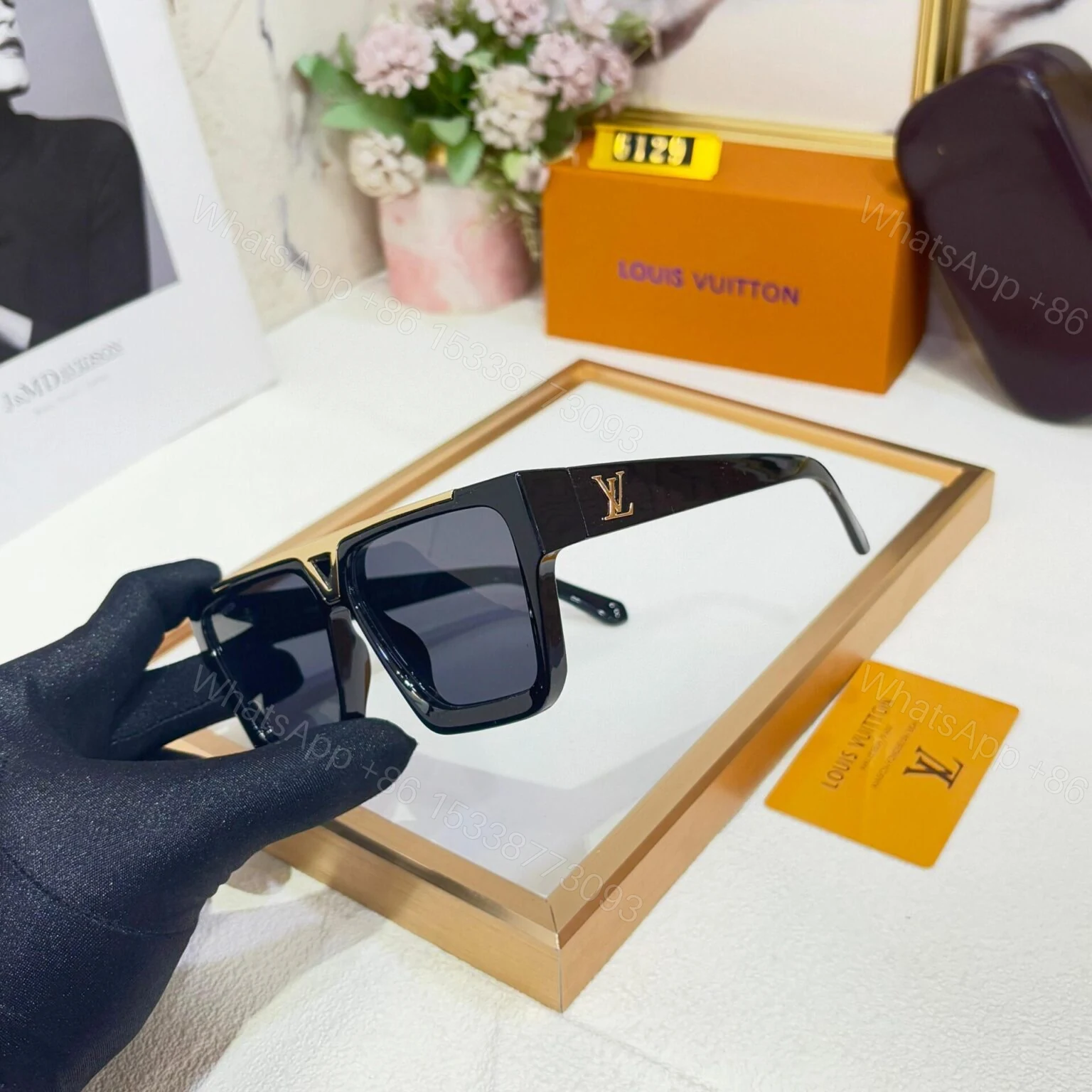 View 2 of LV Evidence Sunglasses Black Frame UV Protection