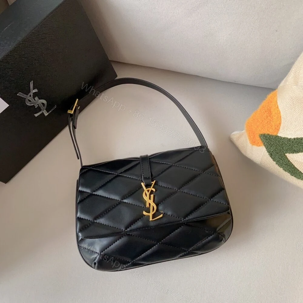 View 3 of Saint Laurent Le 57 Quilted Shoulder Bag Black 21Cm