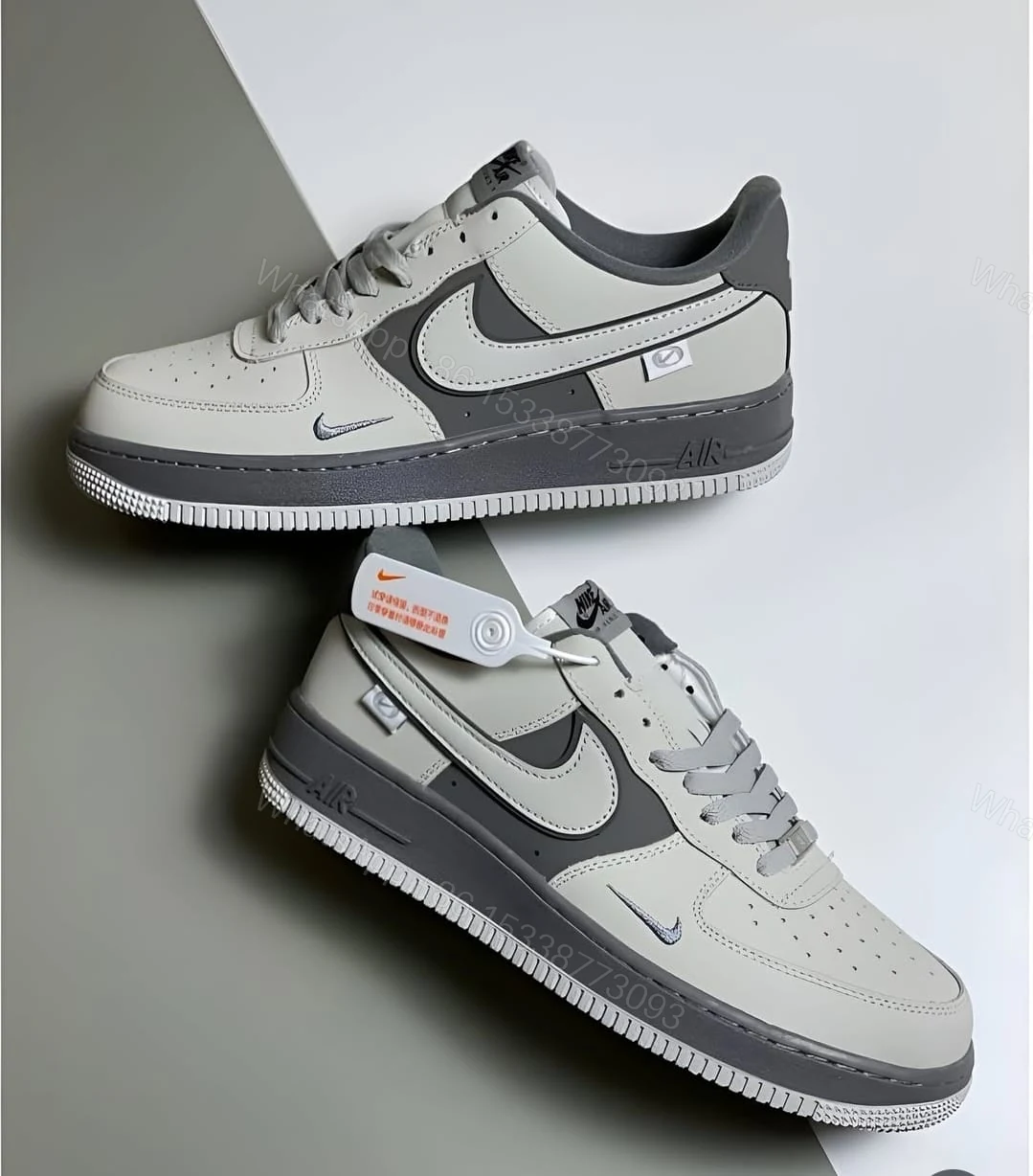View 2 of FIRST COPY Nike Airforce 1 Low Grey/Mattalic For Men
