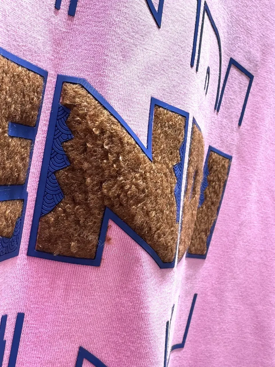 View 3 of Bubblegum Pink Cotton Tee - Luxe Graphic Streetwear Top
