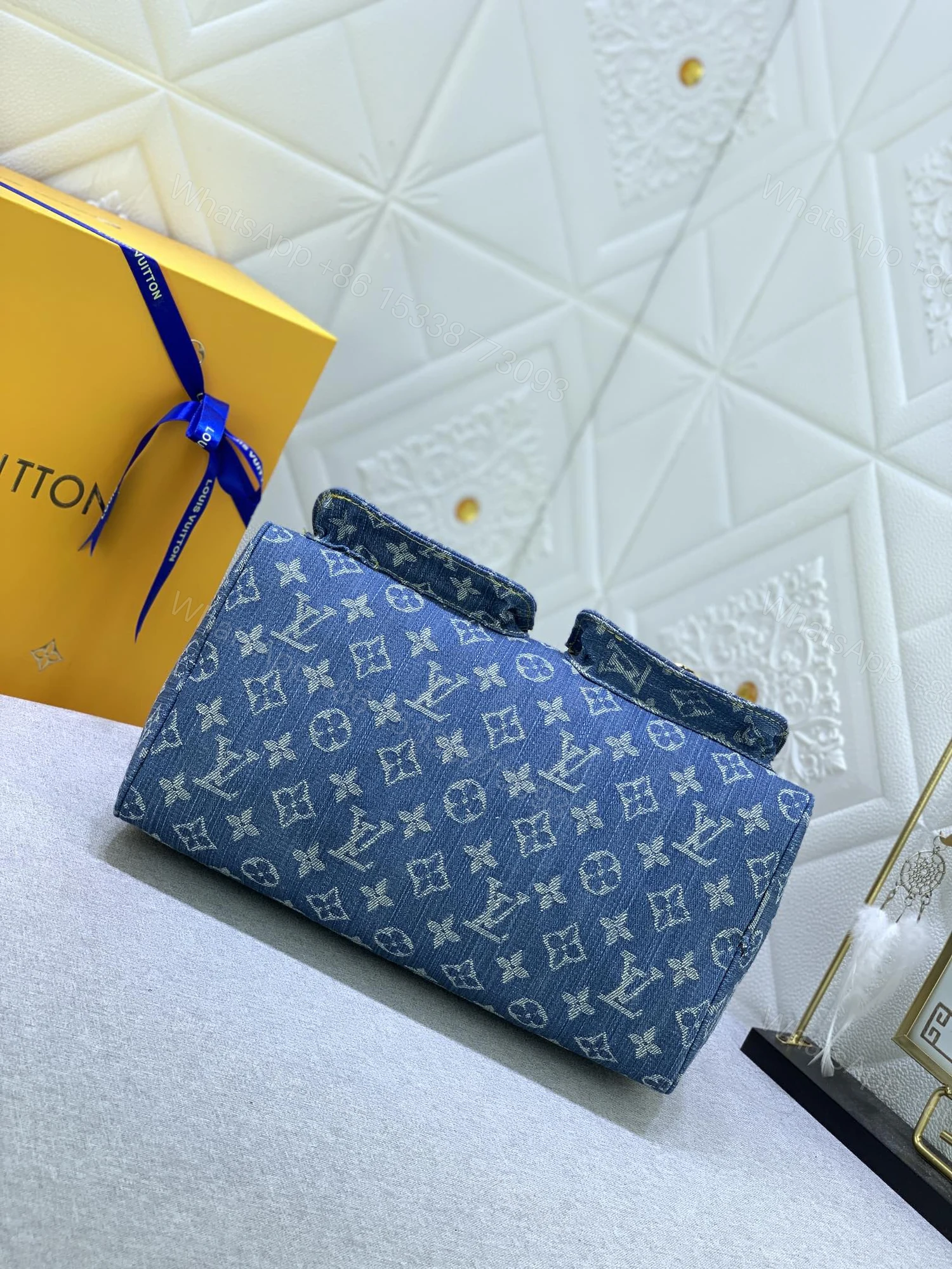 View 4 of LV Neo Speedy Denim Blue