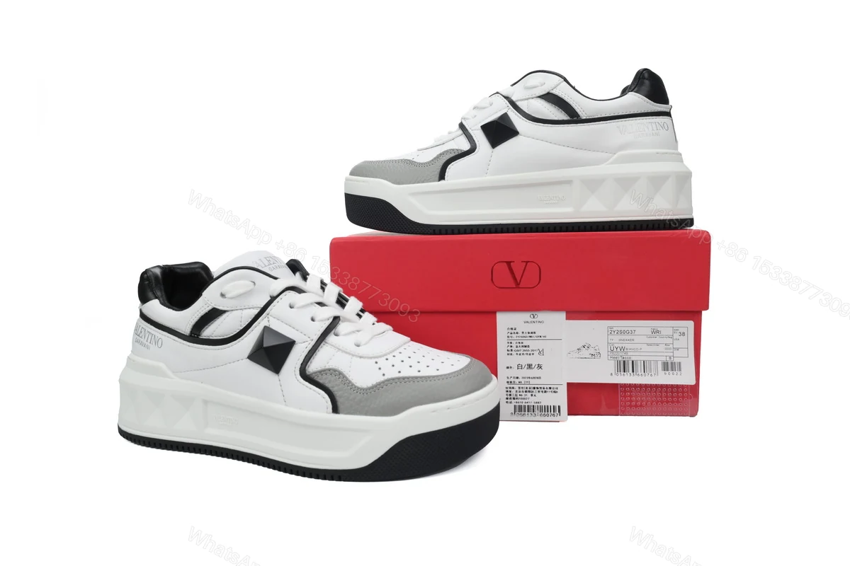 View 2 of Valentino Garavani One Stud Low 'White Grey'