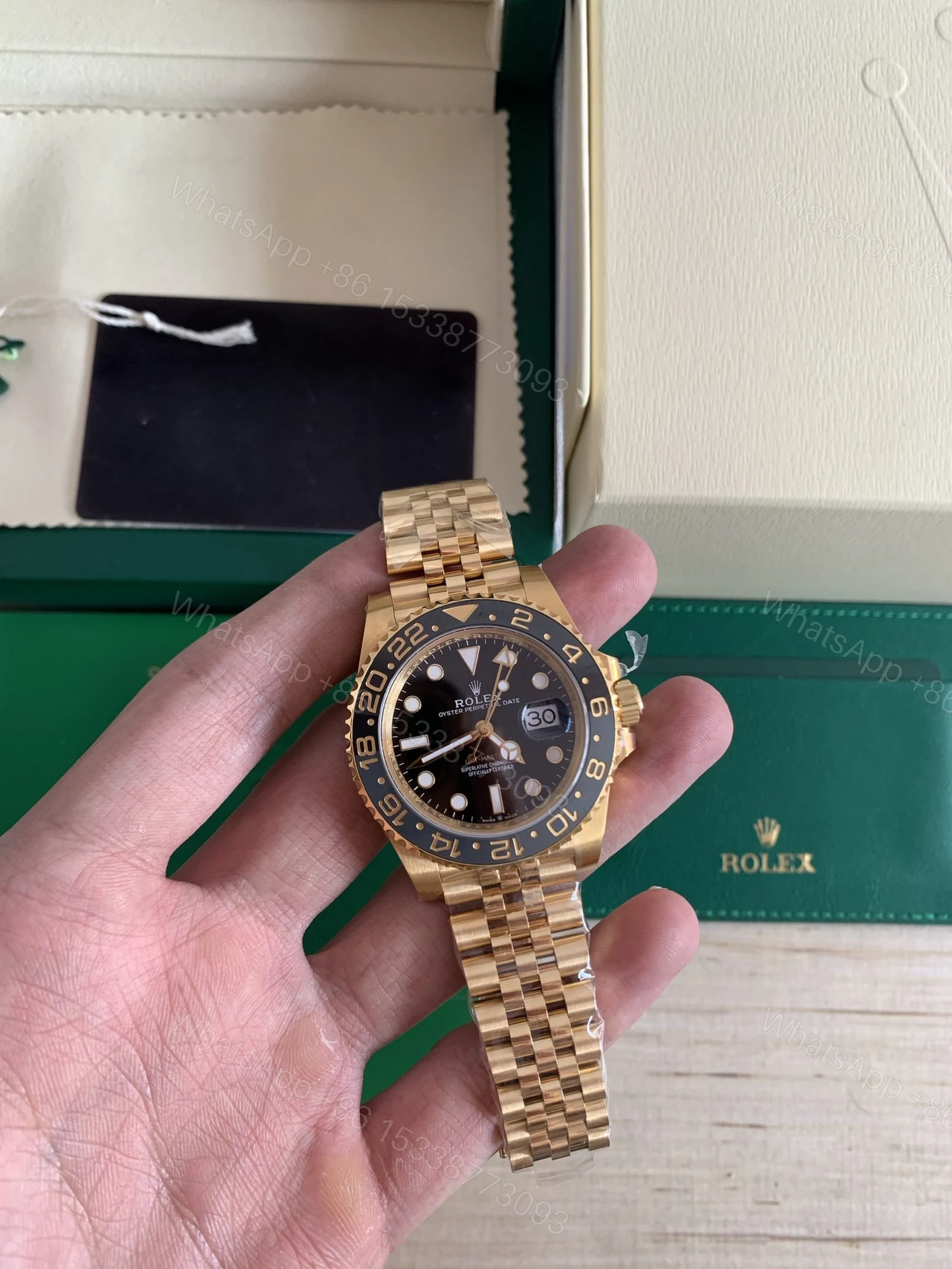 View 8 of Superclone Rolex GMT-Master II Black Dial 126718GRNR