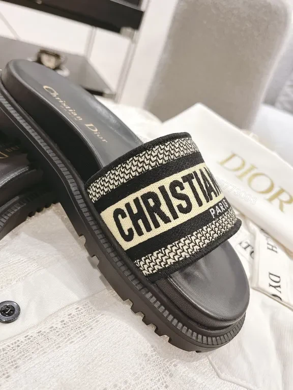 View 3 of Chic Dior-Inspired Slide Sandals â€“ All-Day Comfort