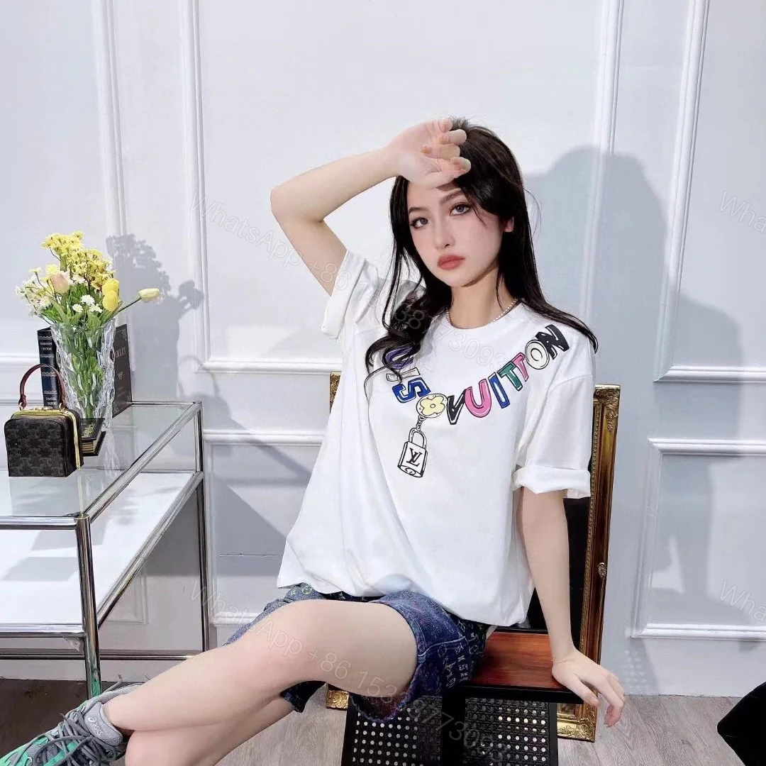 View 18 of 高仿LV*1AFR0025彩色項鏈LOGOT恤白色