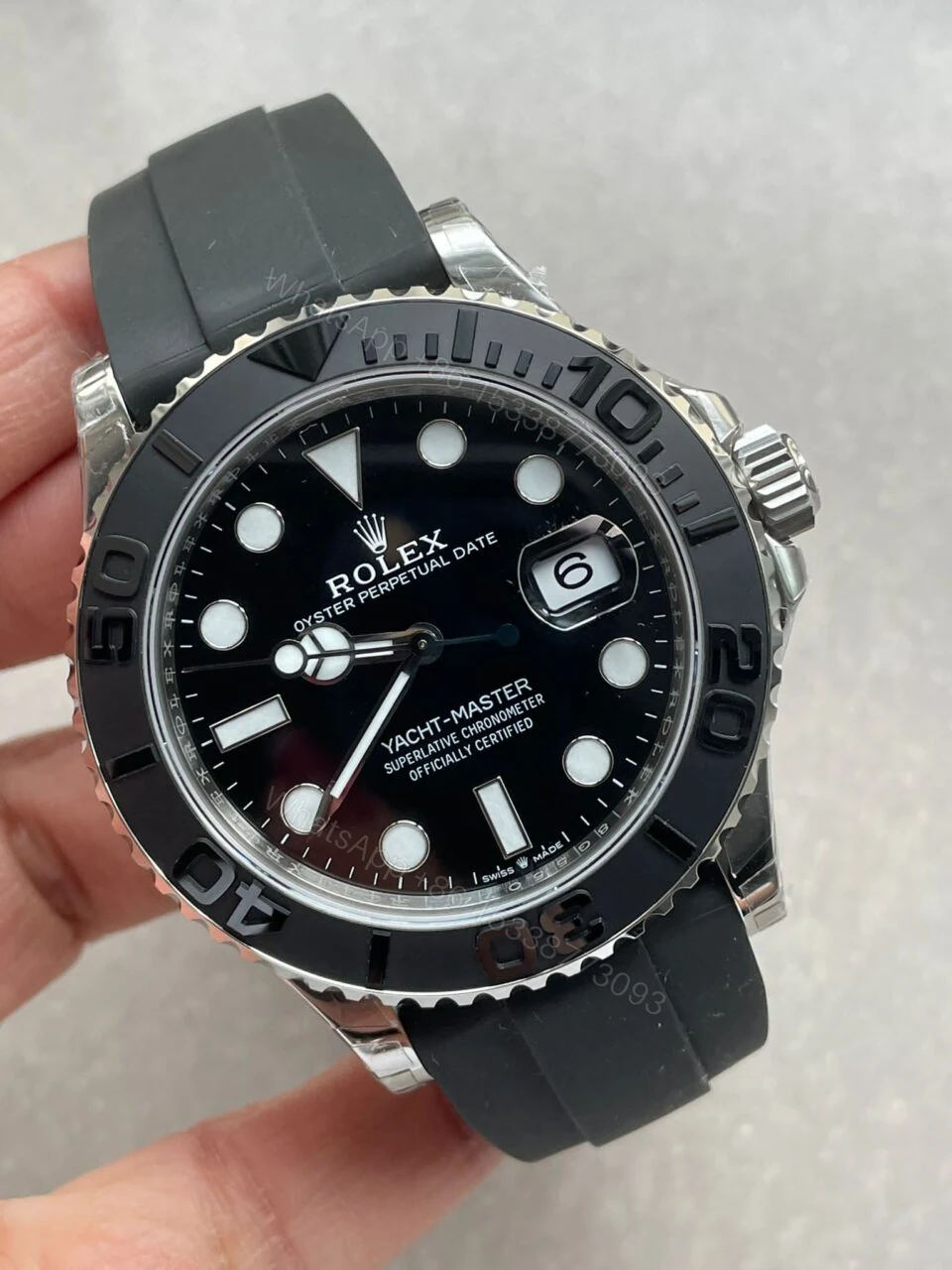 View 2 of VSF FACTORY 1:1 Rolex Yacht-Master 41mm 226659 Best Edition 3D Black Dial SS case Black Ceramic Bezel VS3235