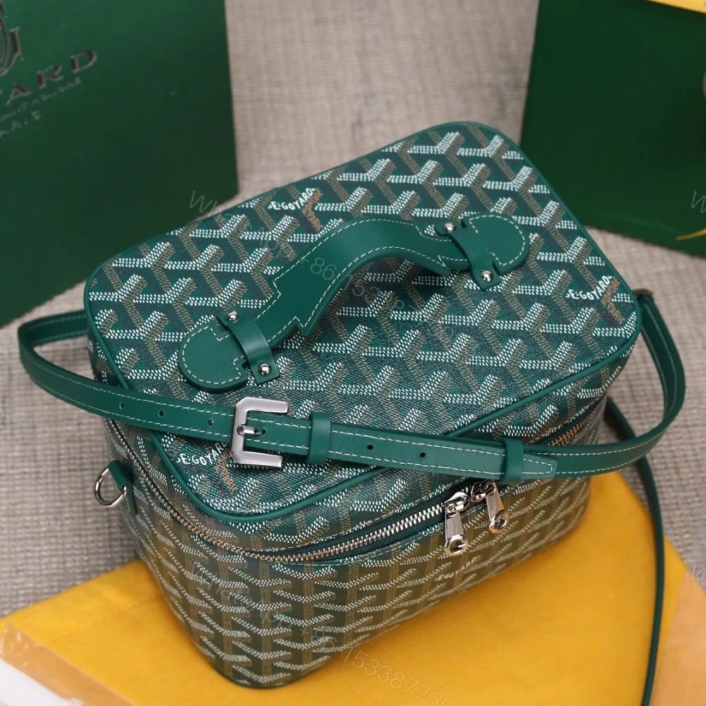 View 6 of 高仿Goyard*Muse系列MUSEVA7單價盒子包綠色免檢版