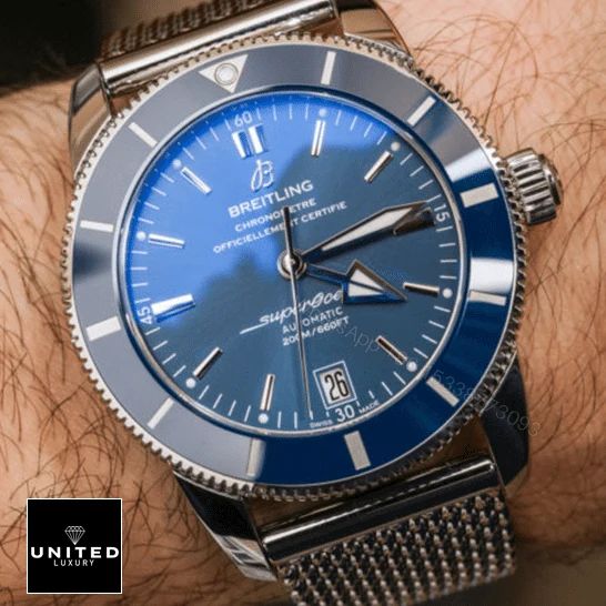 View 5 of Breitling Superocean Blue AB2010161C1A1 Replica