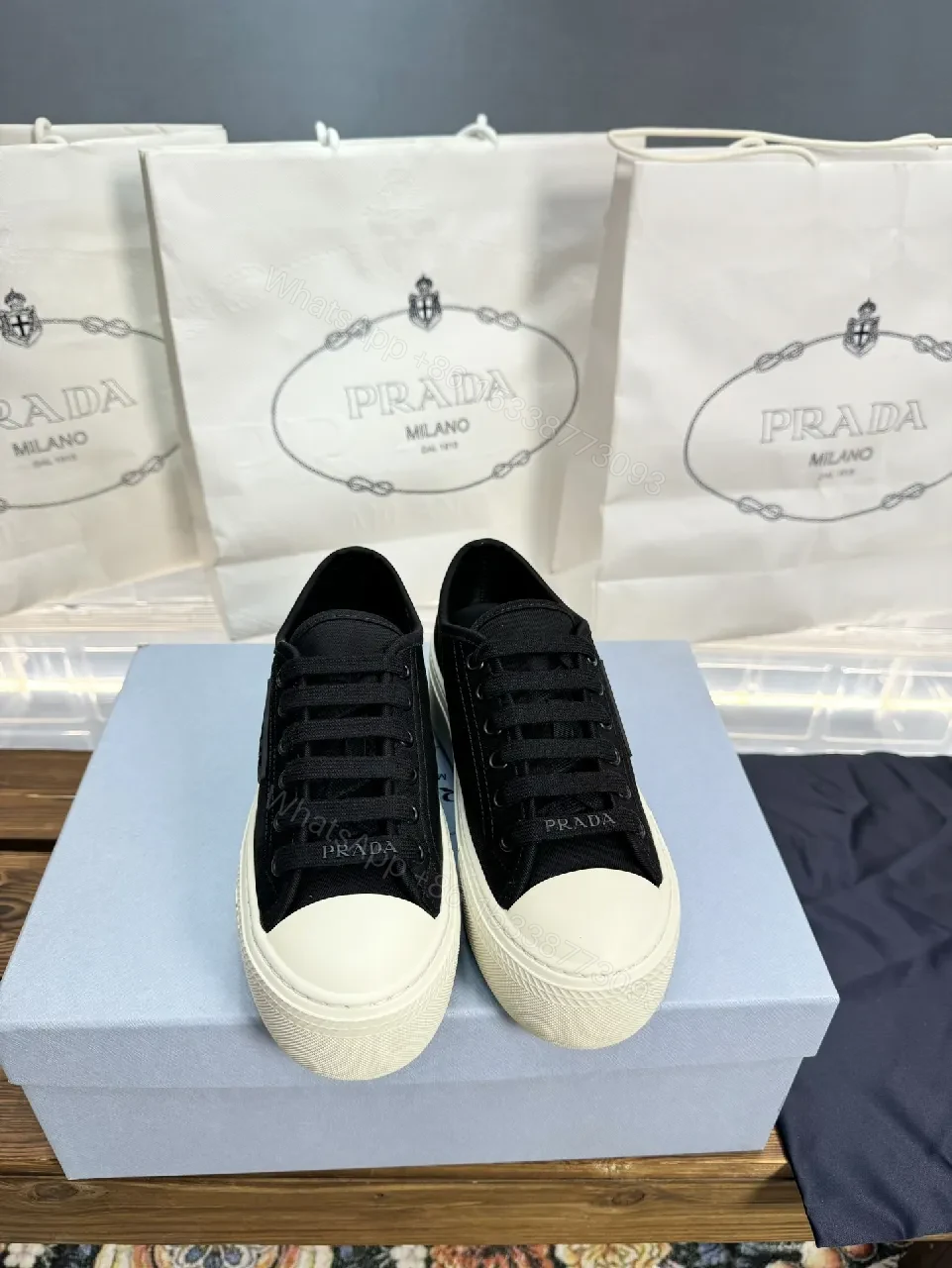 View 2 of Black Canvas Platform Sneaker - Luxe Streetwear Style, Comfortable