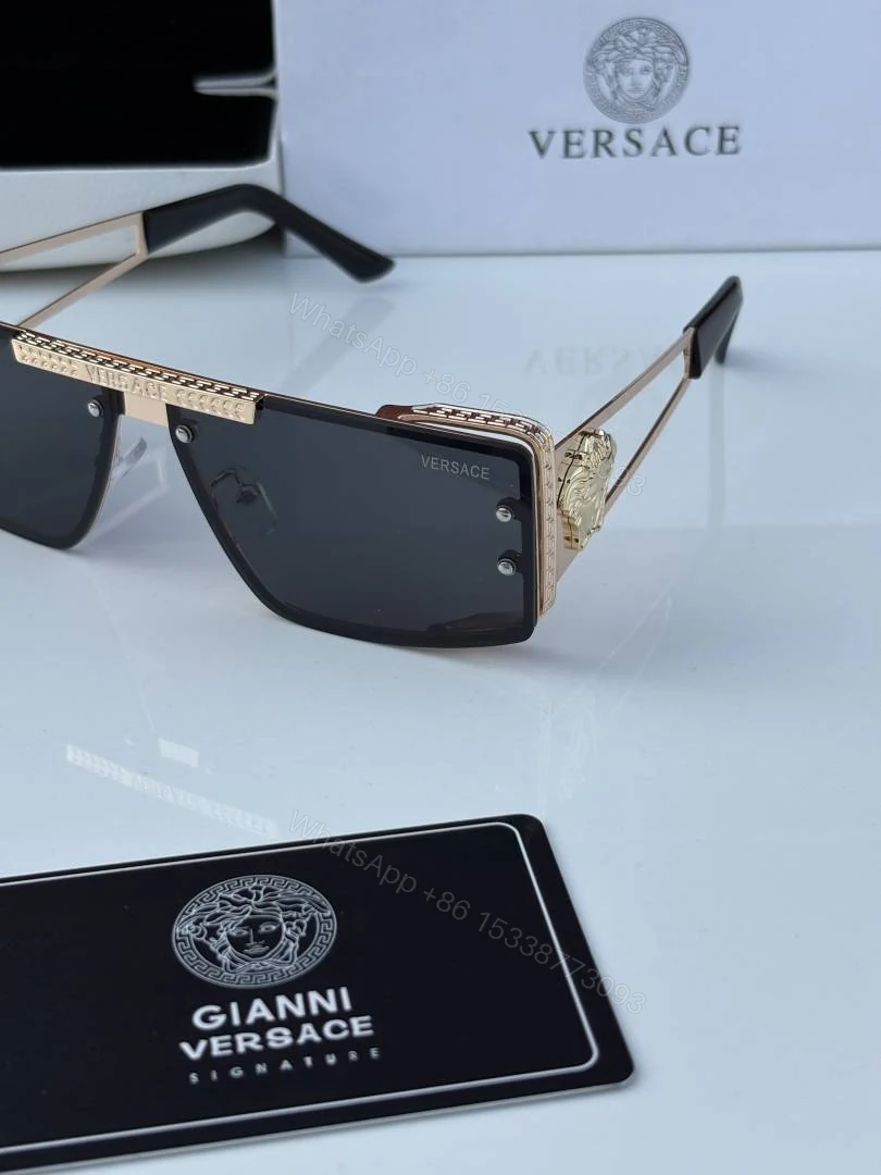 View 5 of First Copy Versace17383 Golden Black Sunglasses
