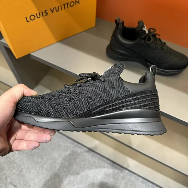 View 8 of Low-Profile Knit Runner with LV Accent â€“ Modern Craft Sneaker