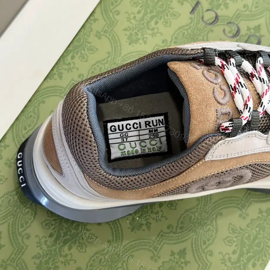 View 4 of GUCCI RUN TRAINER SNEAKERS IN GREY – GC165