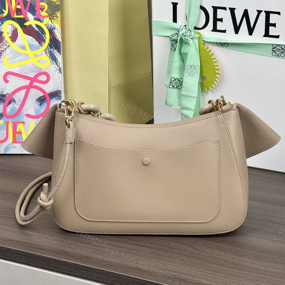 View 2 of 高仿Loewe*Ola系列2150小牛皮腋下包沙色中號免檢版