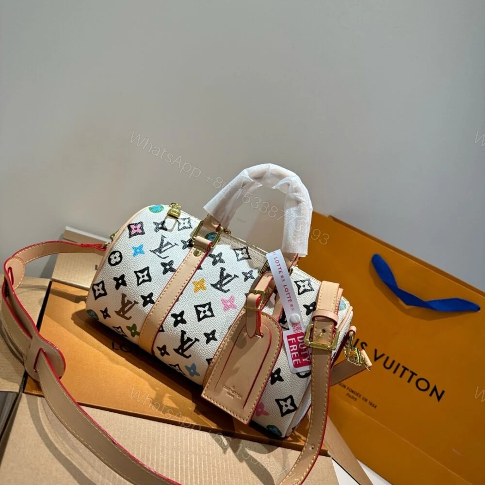 View 2 of Louis Vuitton Speedy 25 Handbag Monogram Canvas In Multicolor 25Cm