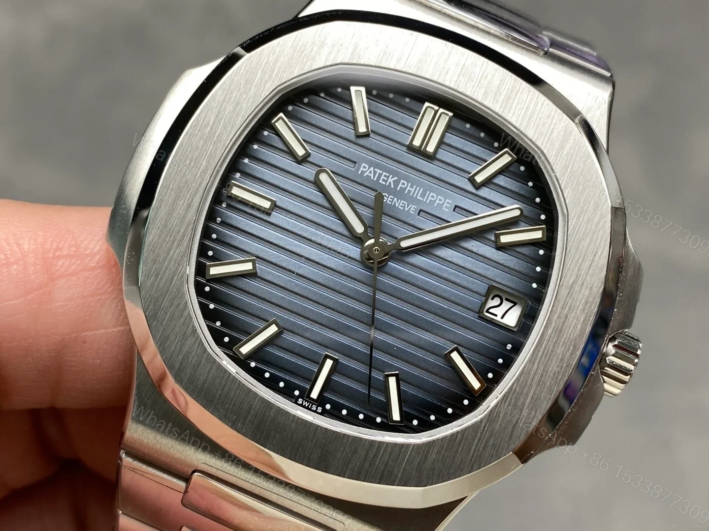 View 2 of Patek Philippe Nautilus 5711 Stainless Steel Blue 5711/1A-010