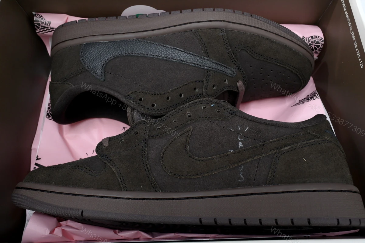 View 8 of Travis Scott x Air Jordan 1 Low OG SP 'Velvet Brown' DM7866-202