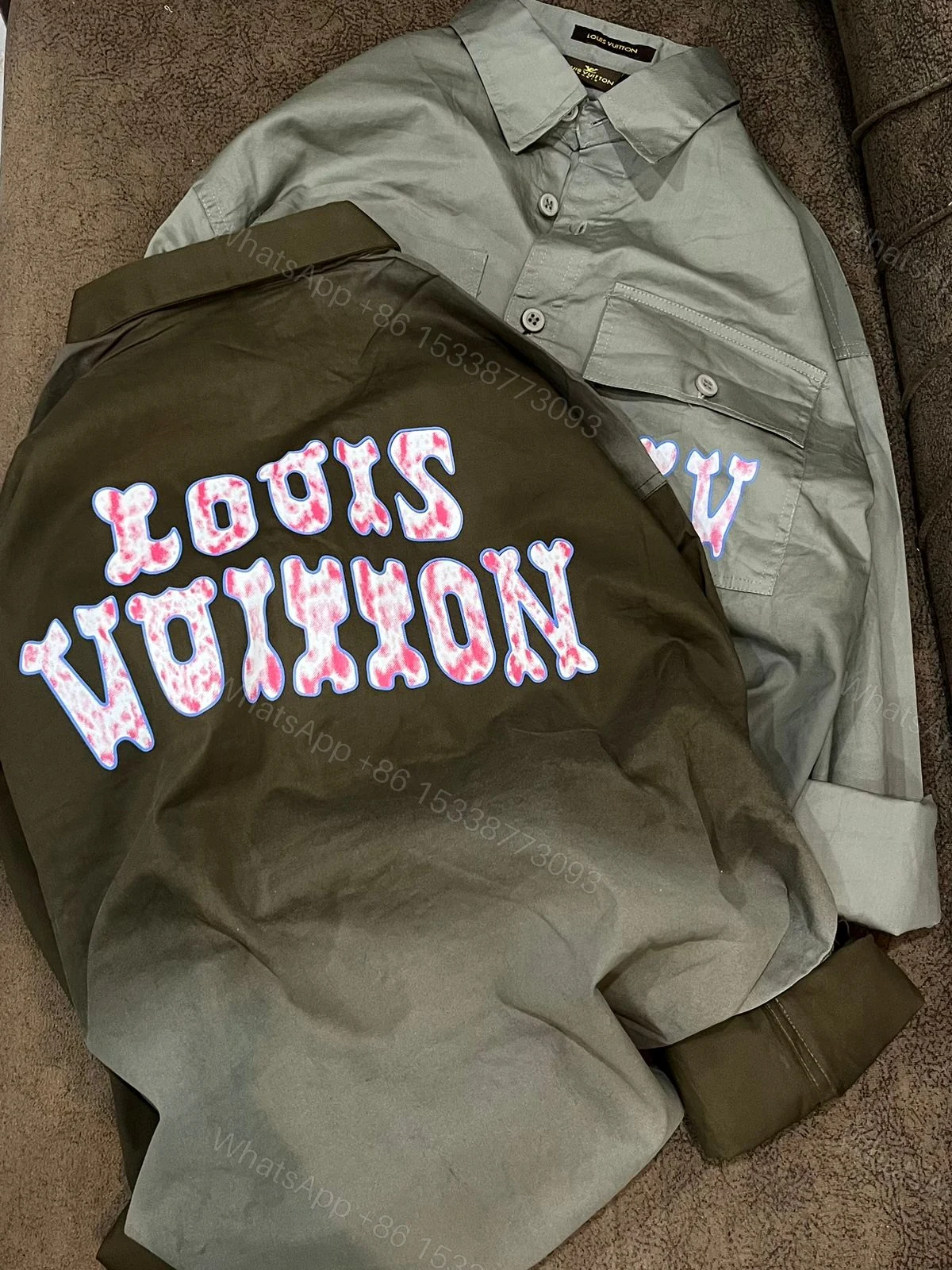 View 2 of FIRST COPY LOUIS VUITTON DROP SHOULDER CARGO STYLE SHIRT