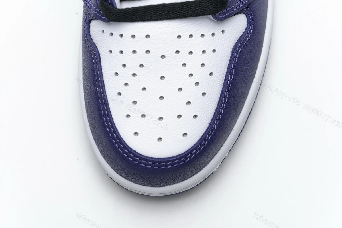View 9 of Air Jordan 1 Retro High Court Purple White 555088-500