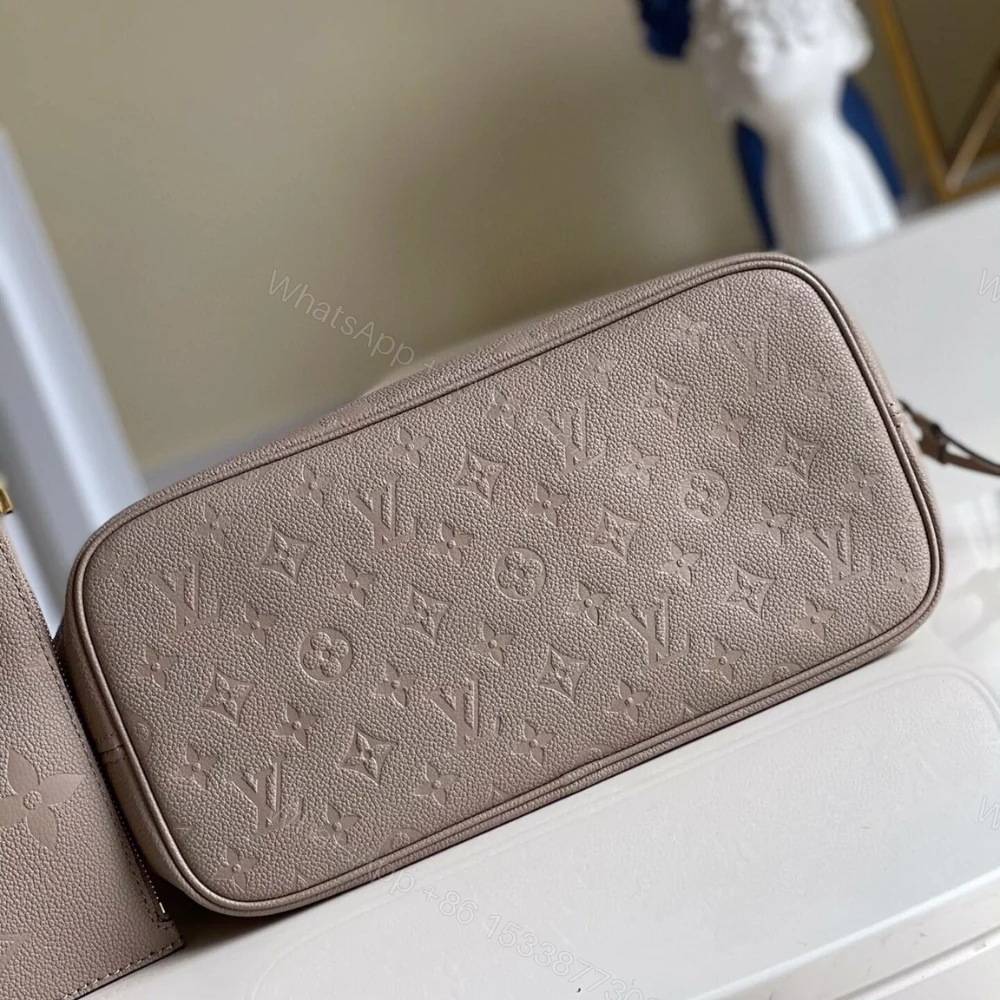 View 4 of Louis Vuitton Neverfull MM Tourterelle Gray 31Cm M45686