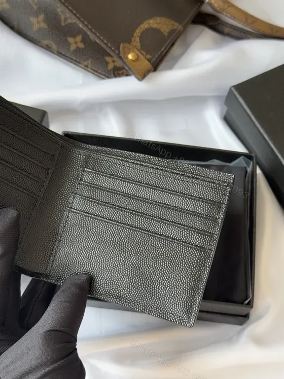 View 2 of Chic Leather Wallet: Subtle Saint Laurent-Inspired Luxury