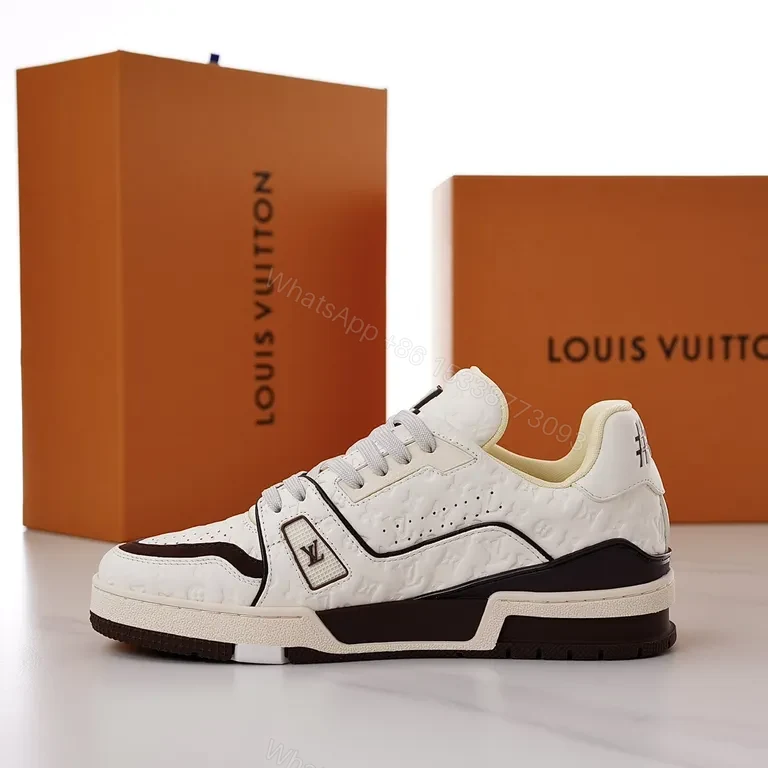 View 2 of Louis Vuitton Monogram Leather Sneaker â€“ Luxe Streetwear Comfort