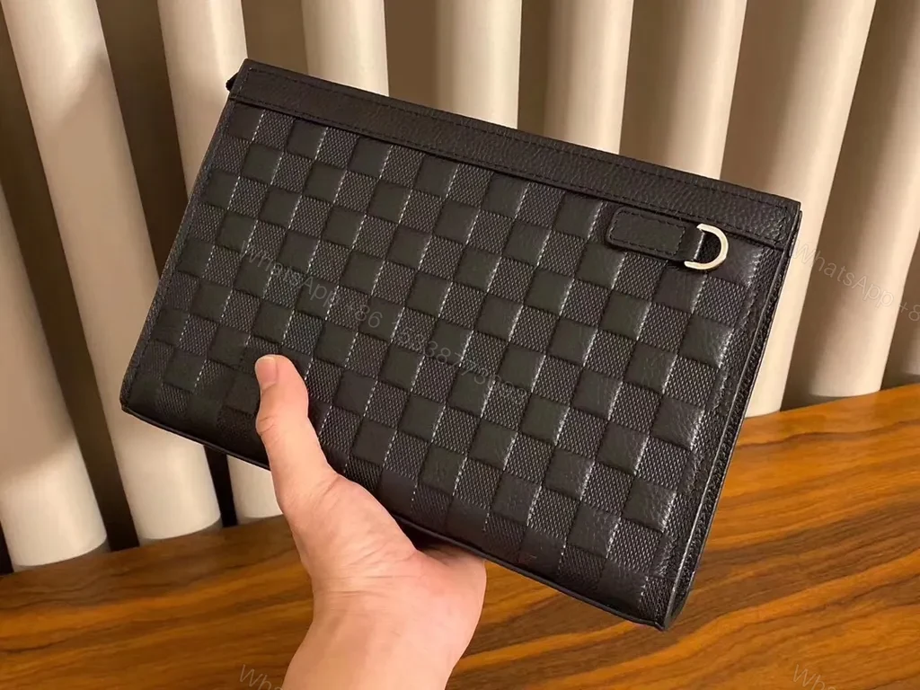 View 8 of Chic Damier Clutch Wallet: LV-Inspired, Card Organizer