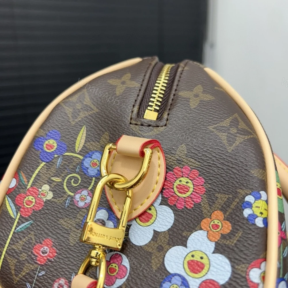 View 5 of Louis Vuitton X Takashi Murakami Speedy Bandoulière Brown 20Cm