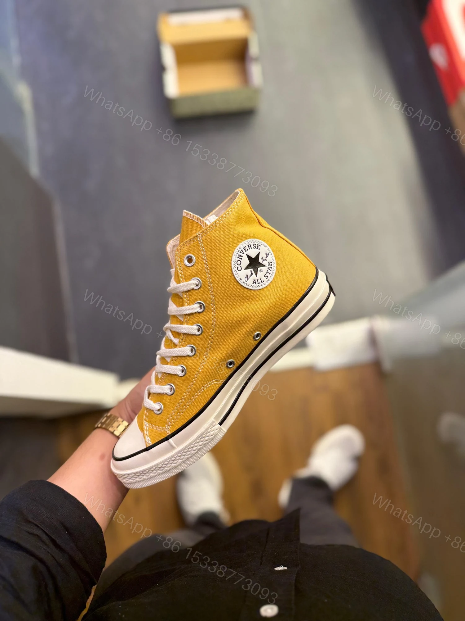 FIRST COYP CONVERSE CHUCK 70 MID YELLOW FOR MEN — view 1